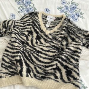 House of sunny zebra sweater